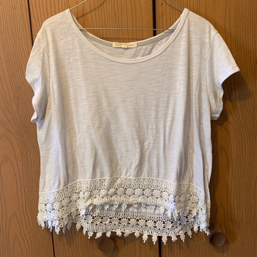 🌸 3/$20 Rewind White Top with Lace Bottom